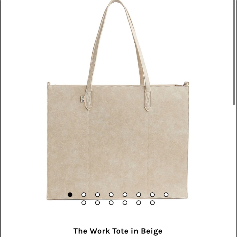 BEIS Work Tote in Beige